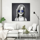 Janis Joplin by Rob Snow on GIANT ART - gray digital painting