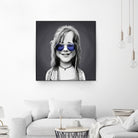 Janis Joplin by Rob Snow on GIANT ART - gray digital painting