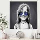 Janis Joplin by Rob Snow on GIANT ART - gray digital painting