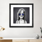 Janis Joplin by Rob Snow on GIANT ART - gray digital painting