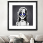 Janis Joplin by Rob Snow on GIANT ART - gray digital painting