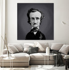 Edgar Allen Poe by Rob Snow on GIANT ART - gray digital painting