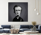 Edgar Allen Poe by Rob Snow on GIANT ART - gray digital painting