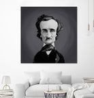 Edgar Allen Poe by Rob Snow on GIANT ART - gray digital painting