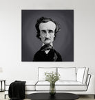 Edgar Allen Poe by Rob Snow on GIANT ART - gray digital painting