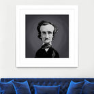 Edgar Allen Poe by Rob Snow on GIANT ART - gray digital painting