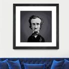 Edgar Allen Poe by Rob Snow on GIANT ART - gray digital painting