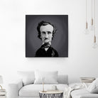 Edgar Allen Poe by Rob Snow on GIANT ART - gray digital painting