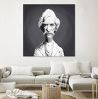 Mark Twain by Rob Snow on GIANT ART - gray digital painting