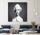 Mark Twain by Rob Snow on GIANT ART - gray digital painting