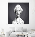 Mark Twain by Rob Snow on GIANT ART - gray digital painting