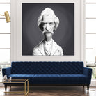 Mark Twain by Rob Snow on GIANT ART - gray digital painting