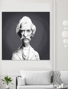 Mark Twain by Rob Snow on GIANT ART - gray digital painting