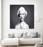 Mark Twain by Rob Snow on GIANT ART - gray digital painting