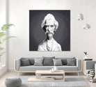 Mark Twain by Rob Snow on GIANT ART - gray digital painting