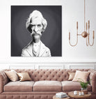 Mark Twain by Rob Snow on GIANT ART - gray digital painting