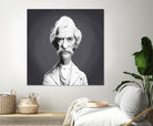 Mark Twain by Rob Snow on GIANT ART - gray digital painting