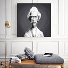 Mark Twain by Rob Snow on GIANT ART - gray digital painting