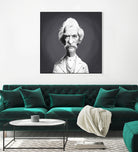 Mark Twain by Rob Snow on GIANT ART - gray digital painting