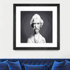 Mark Twain by Rob Snow on GIANT ART - gray digital painting