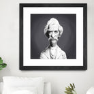 Mark Twain by Rob Snow on GIANT ART - gray digital painting