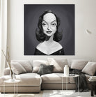 Bette Davis by Rob Snow on GIANT ART - gray digital painting