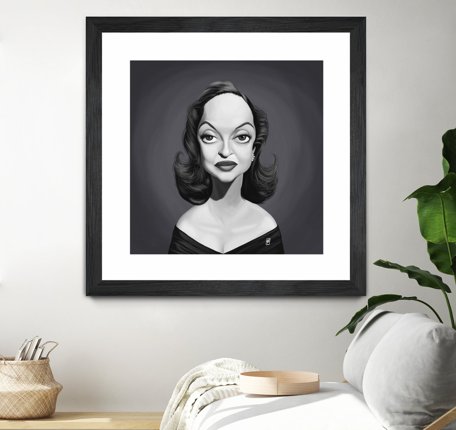 Bette Davis by Rob Snow on GIANT ART - gray digital painting