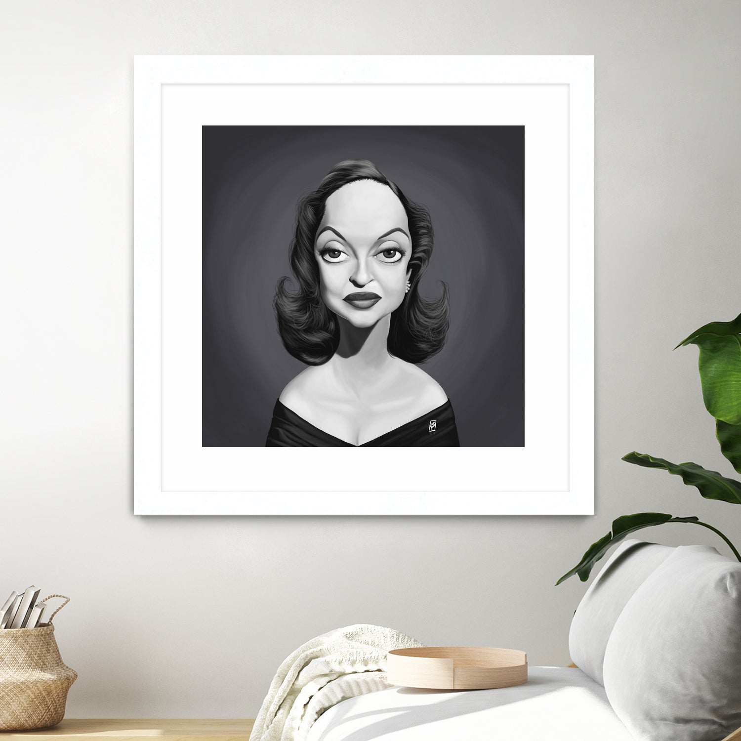 Bette Davis by Rob Snow on GIANT ART - gray digital painting