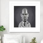 Malcolm X by Rob Snow on GIANT ART - gray digital painting