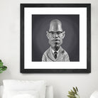 Malcolm X by Rob Snow on GIANT ART - gray digital painting