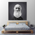 Charles Darwin by Rob Snow on GIANT ART - gray digital painting