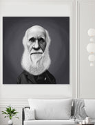 Charles Darwin by Rob Snow on GIANT ART - gray digital painting