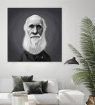 Charles Darwin by Rob Snow on GIANT ART - gray digital painting