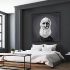 Charles Darwin by Rob Snow on GIANT ART - gray digital painting