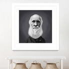 Charles Darwin by Rob Snow on GIANT ART - gray digital painting