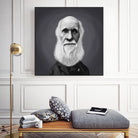 Charles Darwin by Rob Snow on GIANT ART - gray digital painting