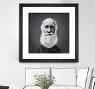 Charles Darwin by Rob Snow on GIANT ART - gray digital painting