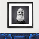 Charles Darwin by Rob Snow on GIANT ART - gray digital painting