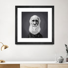 Charles Darwin by Rob Snow on GIANT ART - gray digital painting