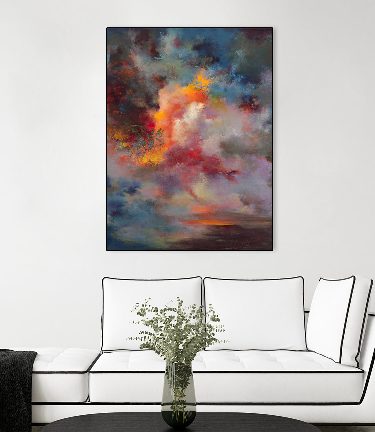 Sunset (#7004) by Rikka Ayasaki on GIANT ART - orange digital painting