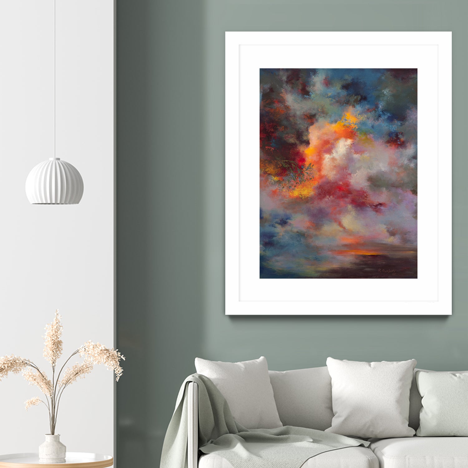 Sunset (#7004) by Rikka Ayasaki on GIANT ART - orange digital painting