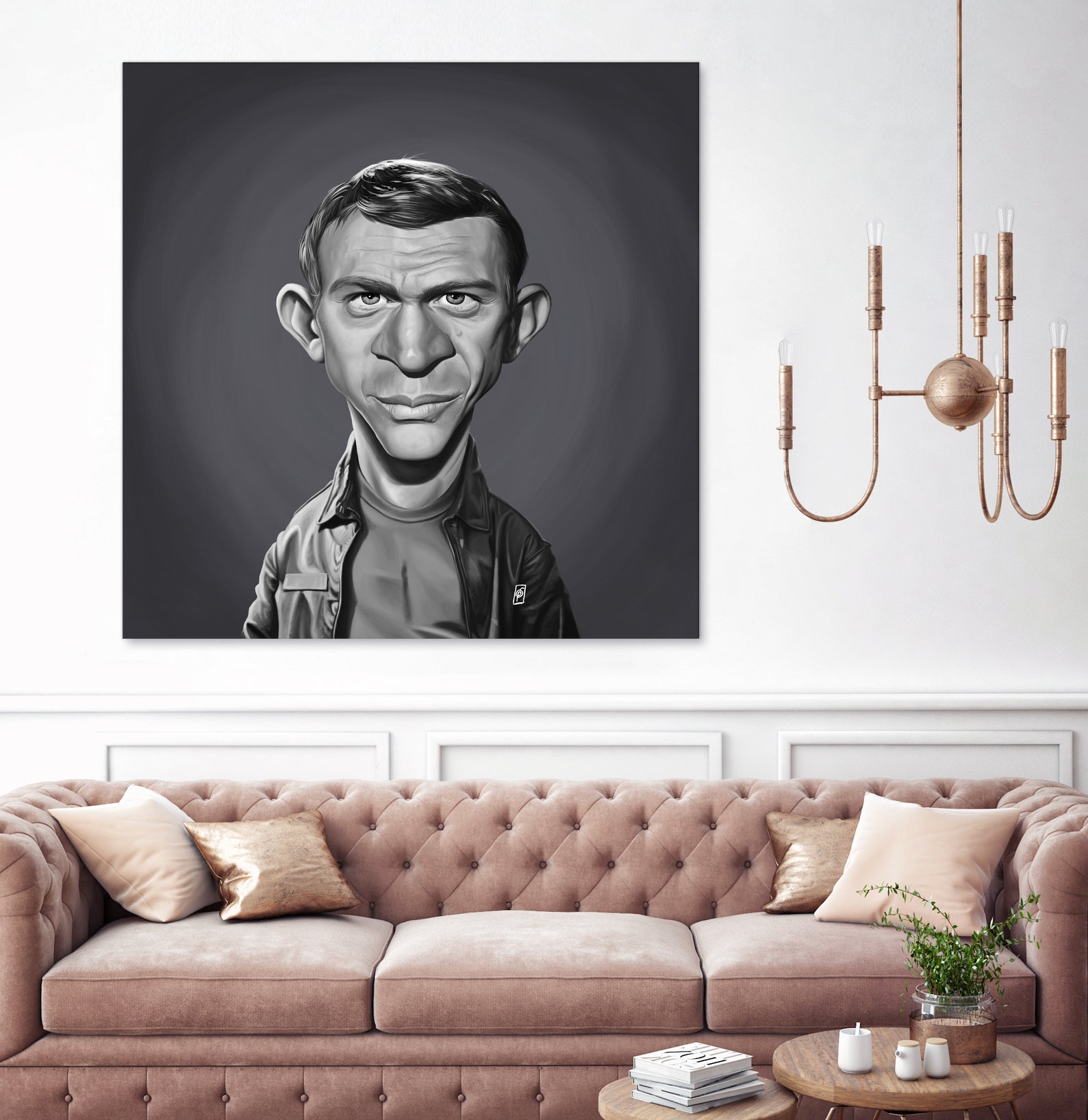 Steve McQueen by Rob Snow on GIANT ART - gray digital painting