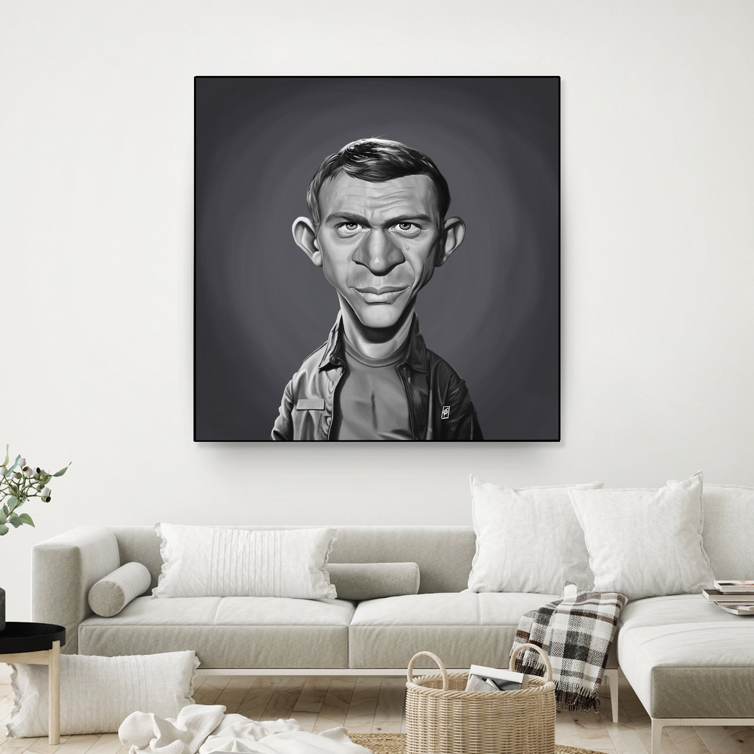 Steve McQueen by Rob Snow on GIANT ART - gray digital painting