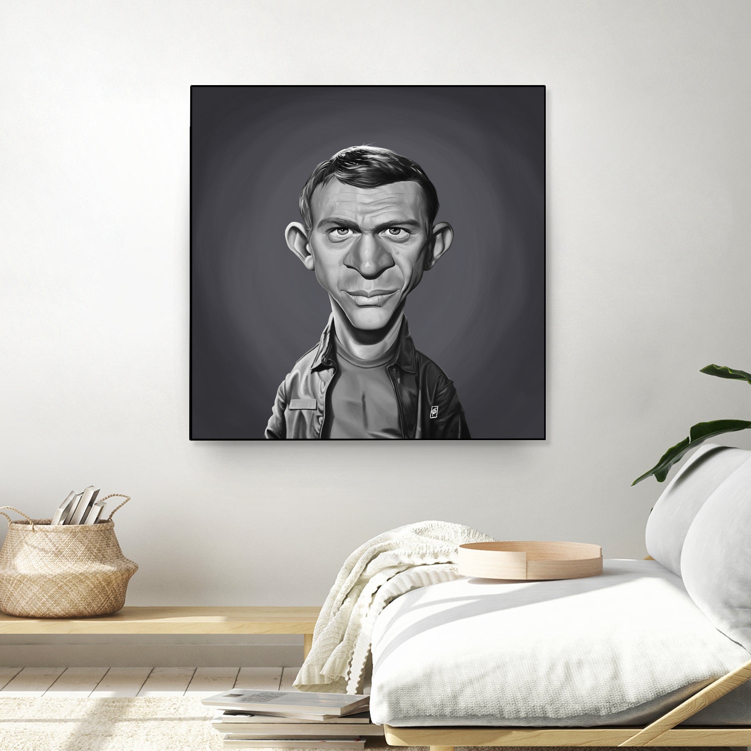 Steve McQueen by Rob Snow on GIANT ART - gray digital painting