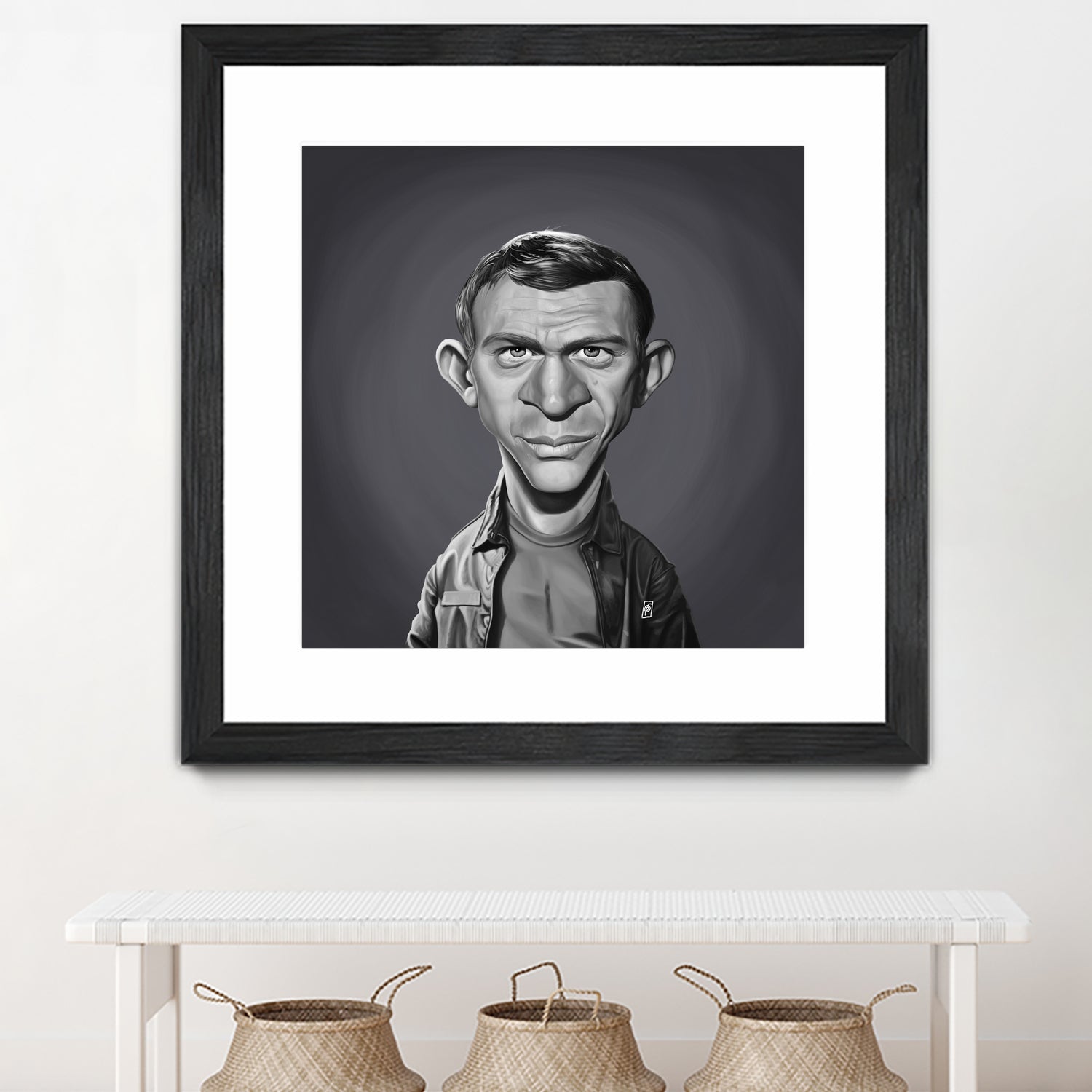 Steve McQueen by Rob Snow on GIANT ART - gray digital painting