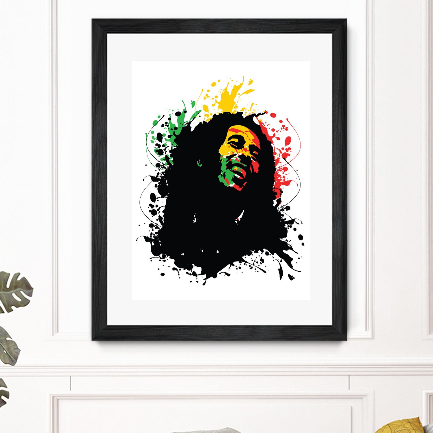 Bob Marley splatter art by sarta . on GIANT ART - white vector illustration