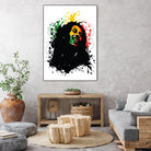 Bob Marley splatter art by sarta . on GIANT ART - white vector illustration