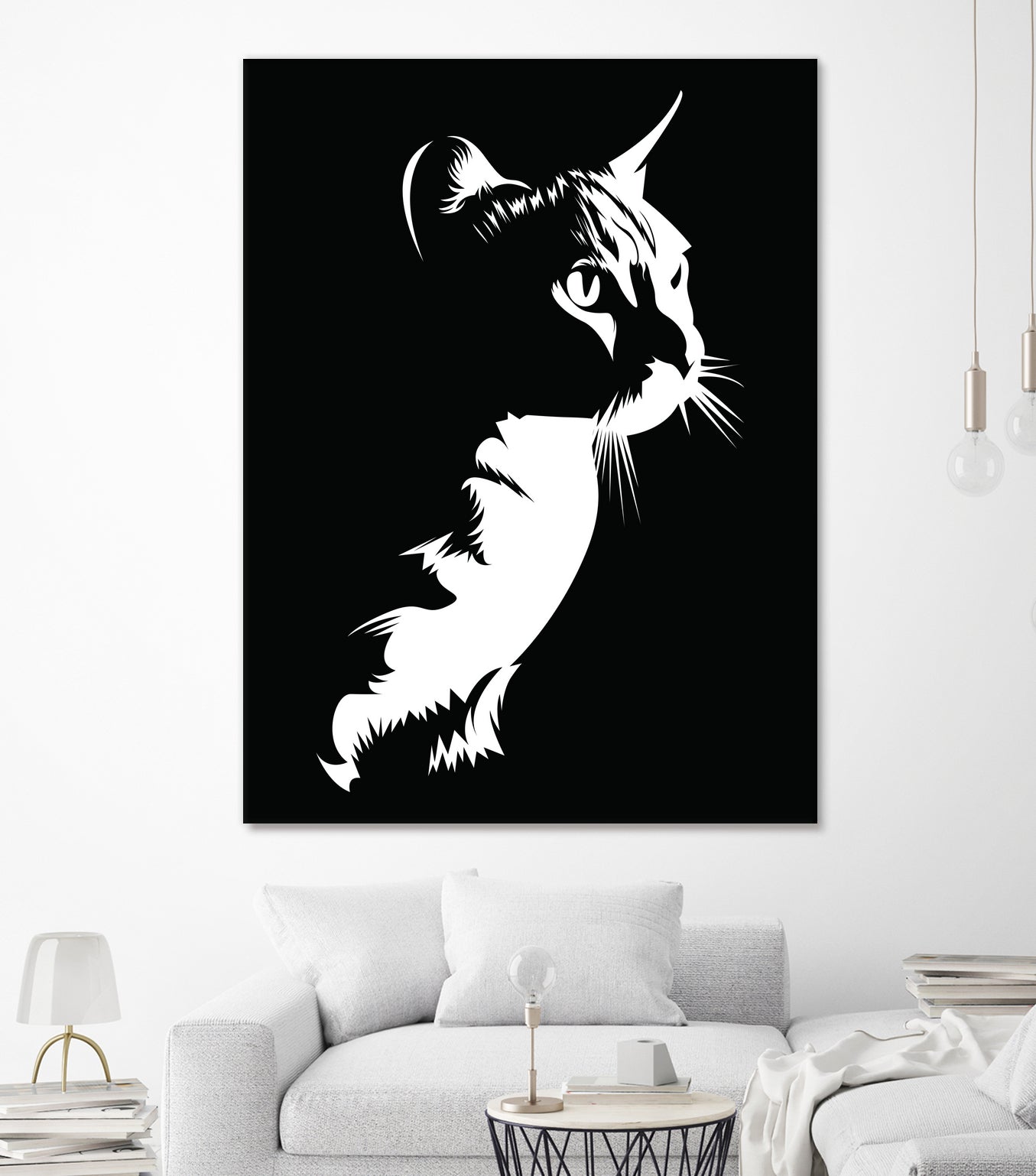 cat silhouette by sarta . on GIANT ART - white vector illustration