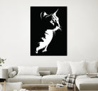 cat silhouette by sarta . on GIANT ART - white vector illustration