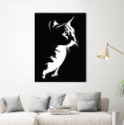 cat silhouette by sarta . on GIANT ART - white vector illustration